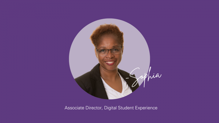 Photo of Sophia Holness, Associate Director of Digital Student Experience at McMaster University